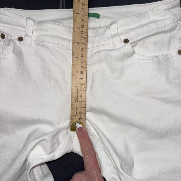 Lilly Pulitzer Palm Beach Fit Minimalist White Capri Pants Preppy Resort Wear 0 - Picture 3 of 13